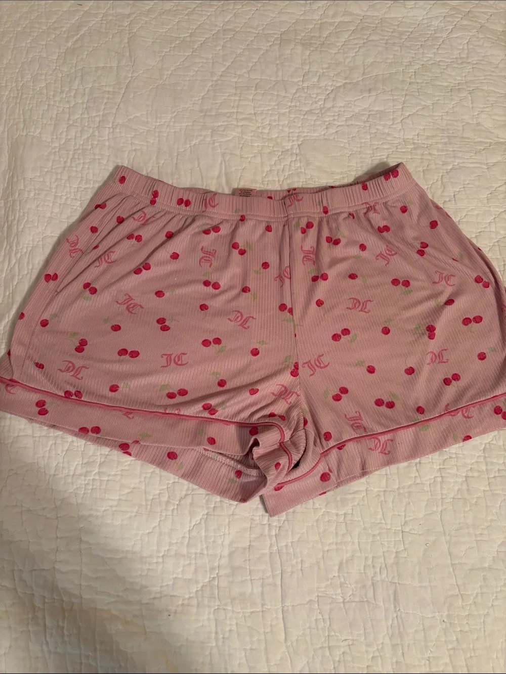 Unbranded Pink‎ Cherry Print Short Pajama Set